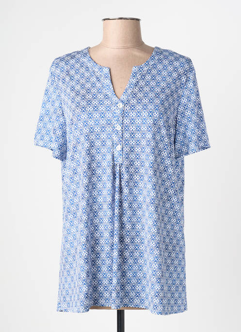 T-shirt imprimé fantaisie manches courtes bleu DIANE LAURY femme