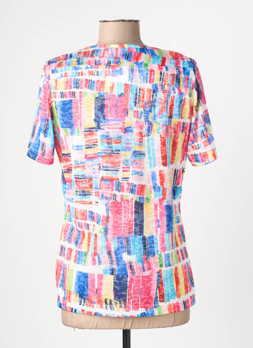 T-shirt imprimé fantaisie manches courtes bleu GRIFFON femme