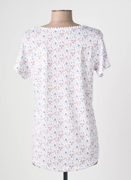 T-shirt coupe droite manches courtes blanc C'EST BEAU LA VIE femme