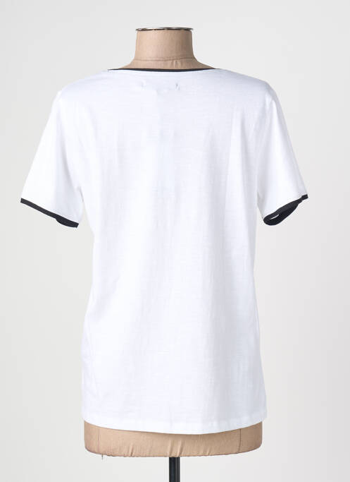 T-shirt imprimé fantaisie manches courtes blanc TELMAIL femme
