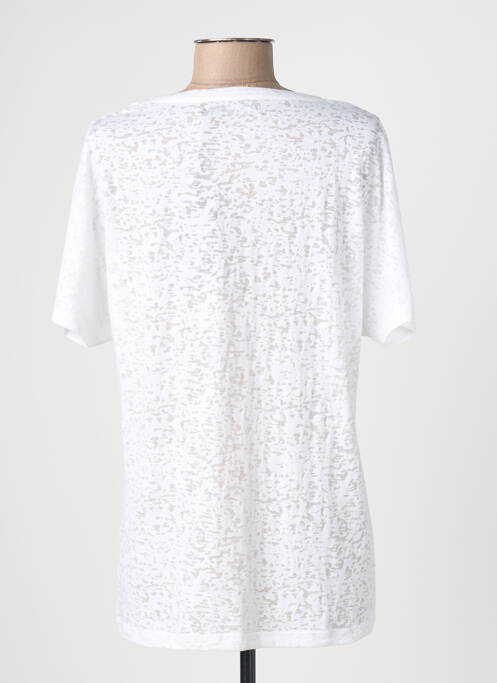 T-shirt col v manches courtes blanc TELMAIL femme