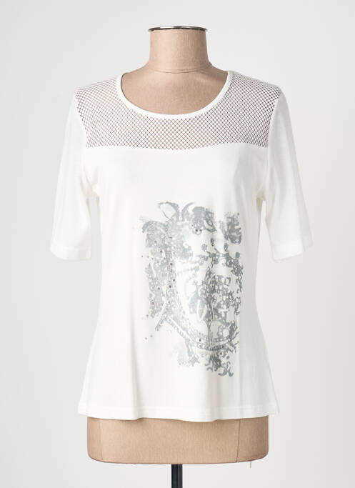 T-shirt imprimé fantaisie manches courtes blanc TELMAIL femme