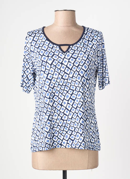 T-shirt manches mi-longues manches courtes bleu TELMAIL femme