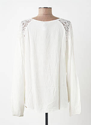 Blouse manches longues manches longues beige JENSEN femme