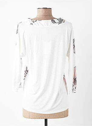 Blouse tissage popeline manches 3/4 beige DIANE LAURY femme