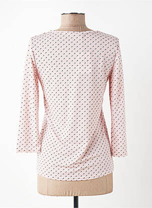 Top tissage crêpe manches 3/4 rose DIANE LAURY femme