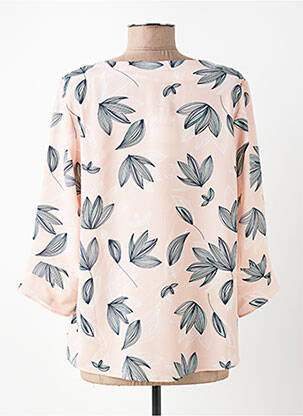 Blouse légère et transparente manches 3/4 rose DIANE LAURY femme
