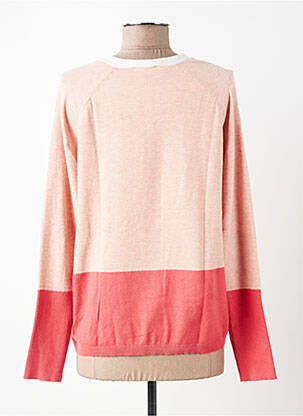 Pull tissage chiné manches longues rose DIANE LAURY femme