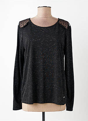 Top stretch manches longues noir KATMAI femme
