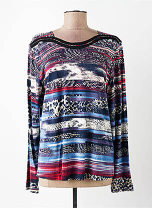 T-shirt manches longues manches longues bleu GRIFFON femme