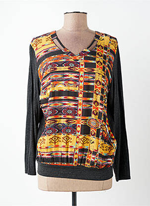 T-shirt manches longues manches longues gris DIANE LAURY femme