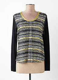 Top coupe fluide manches longues noir DIANE LAURY femme