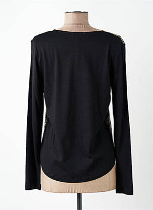 Top coupe fluide manches longues noir DIANE LAURY femme