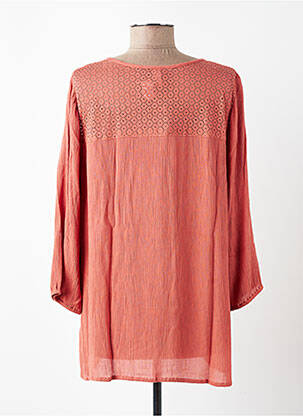 Tunique manches longues tissage crêpe rose IMITZ femme