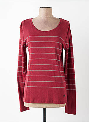 T-shirt manches longues manches longues rouge C'EST BEAU LA VIE femme