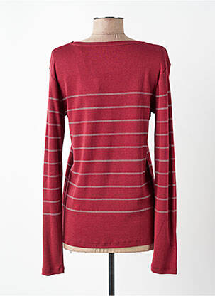 T-shirt manches longues manches longues rouge C'EST BEAU LA VIE femme