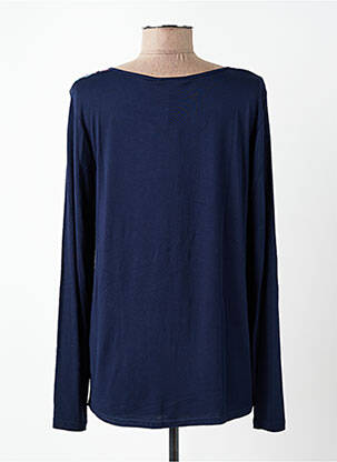 Top coupe cintrée manches longues bleu DIANE LAURY femme