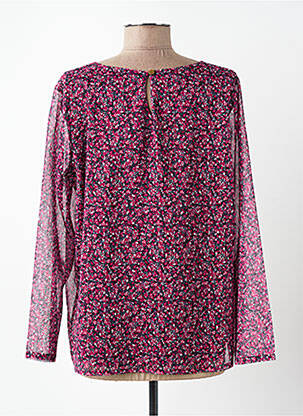 Blouse légère et transparente manches longues violet PLURIELLES femme