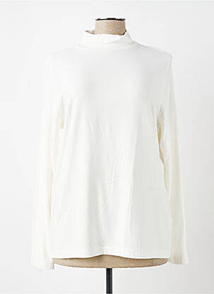 Sous-pull stretch manches longues blanc GRIFFON femme