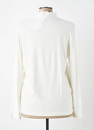 Sous-pull stretch manches longues blanc GRIFFON femme