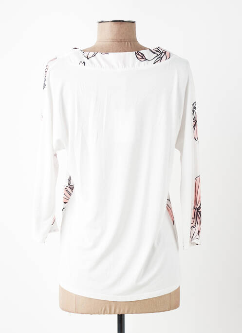 Blouse tissage popeline manches 3/4 beige DIANE LAURY femme