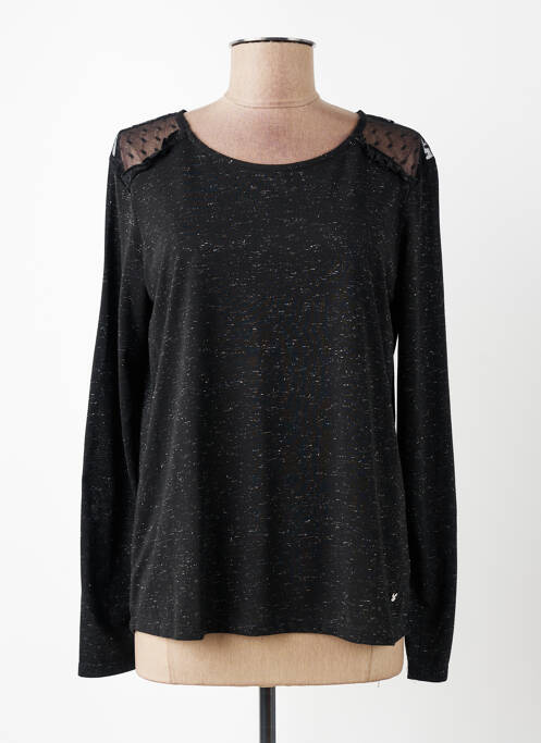 Top stretch manches longues noir KATMAI femme