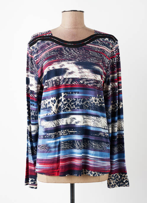T-shirt manches longues manches longues bleu GRIFFON femme