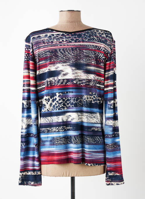 T-shirt manches longues manches longues bleu GRIFFON femme