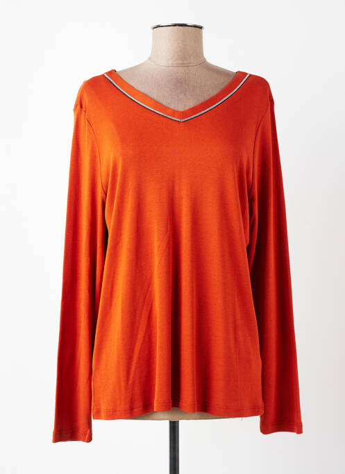 T-shirt manches longues manches longues orange DIANE LAURY femme