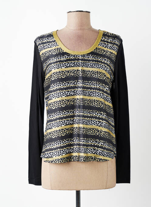 Top coupe fluide manches longues noir DIANE LAURY femme