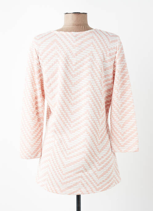 T-shirt stretch manches 3/4 rose JENSEN femme