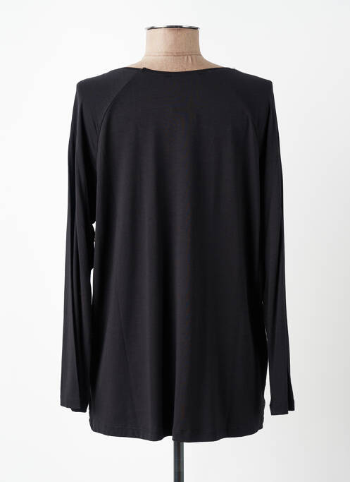 Top stretch manches longues noir C'EST BEAU LA VIE femme