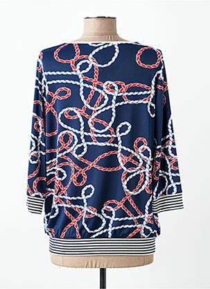 Top stretch manches 3/4 bleu TELMAIL femme