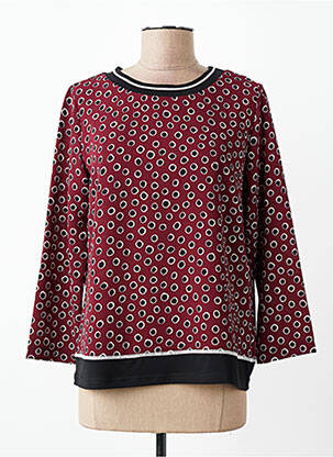 Blouse manches longues manches longues rouge TELMAIL femme