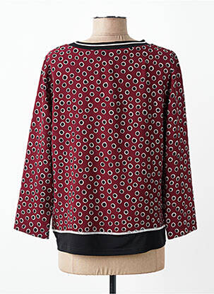 Blouse manches longues manches longues rouge TELMAIL femme