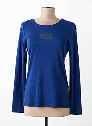 T-shirt manches longues manches longues bleu DELAHAYE femme