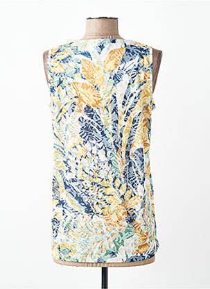Top stretch sans manche bleu GRIFFON femme