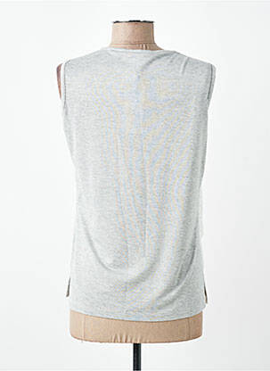 Top stretch sans manche argent MERI & ESCA femme