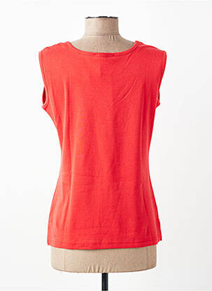 Débardeur stretch sans manche rouge I.ODENA femme