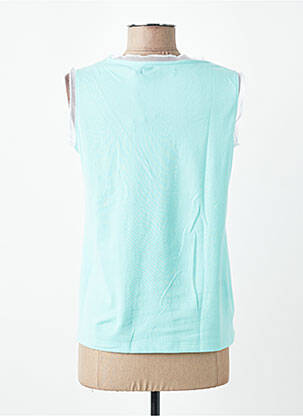 Débardeur stretch sans manche bleu TELMAIL femme