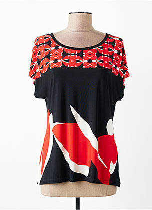 Top stretch manches courtes rouge TELMAIL femme