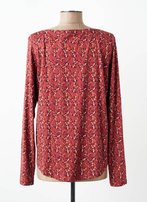 T-shirt stretch manches longues rose C'EST BEAU LA VIE femme