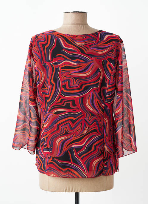 Top coupe fluide manches 3/4 orange GEVANA femme