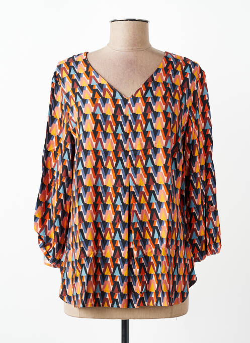 Blouse manches 3/4 manches 3/4 jaune GEVANA femme