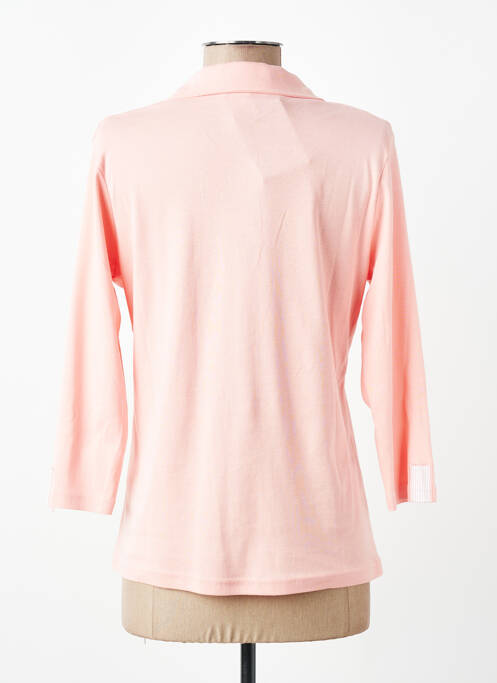Chemisier coupe cintrée manches 3/4 rose I.ODENA femme