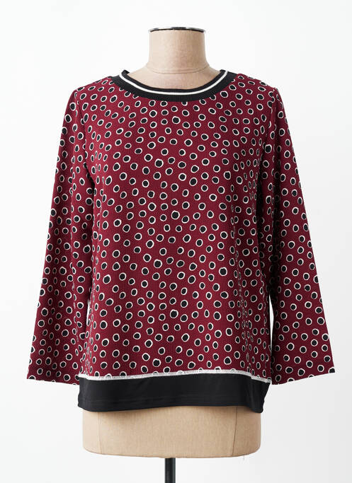 Blouse manches longues manches longues rouge TELMAIL femme