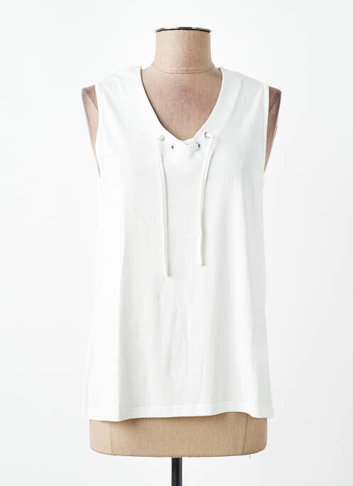 Débardeur col v sans manche beige DIANE LAURY femme