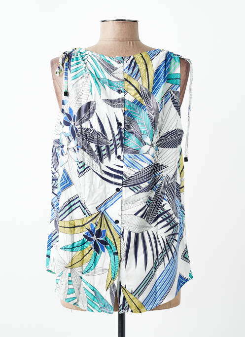 Top sans manche sans manche bleu DIANE LAURY femme