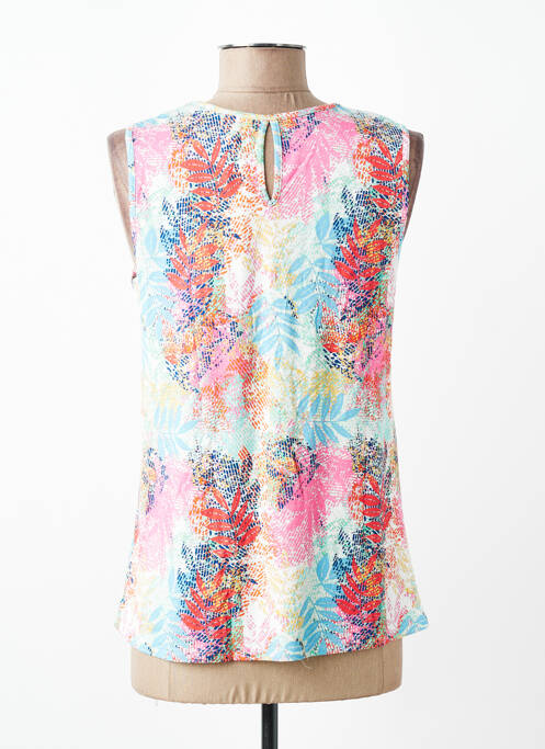 Débardeur stretch sans manche rose GEVANA femme