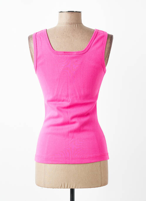 Débardeur coupe ajustée sans manche rose PLURIELLES femme